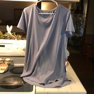 Nine West soft spun high low hem shirt XL